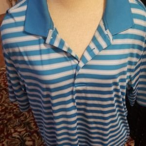 Mens striped polo shirt